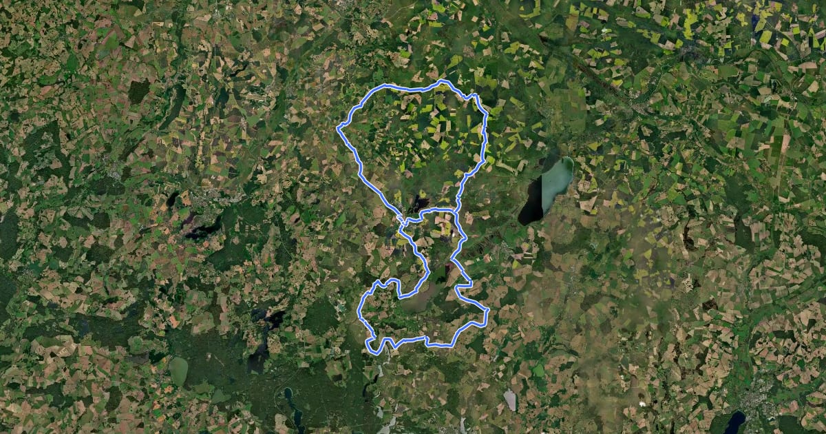 Маршрут Schlösser Rundweg на спутниковом снимке