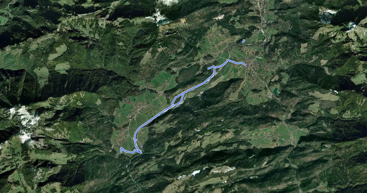 Маршрут Schlechinger Wanderweg 25 на спутниковом снимке