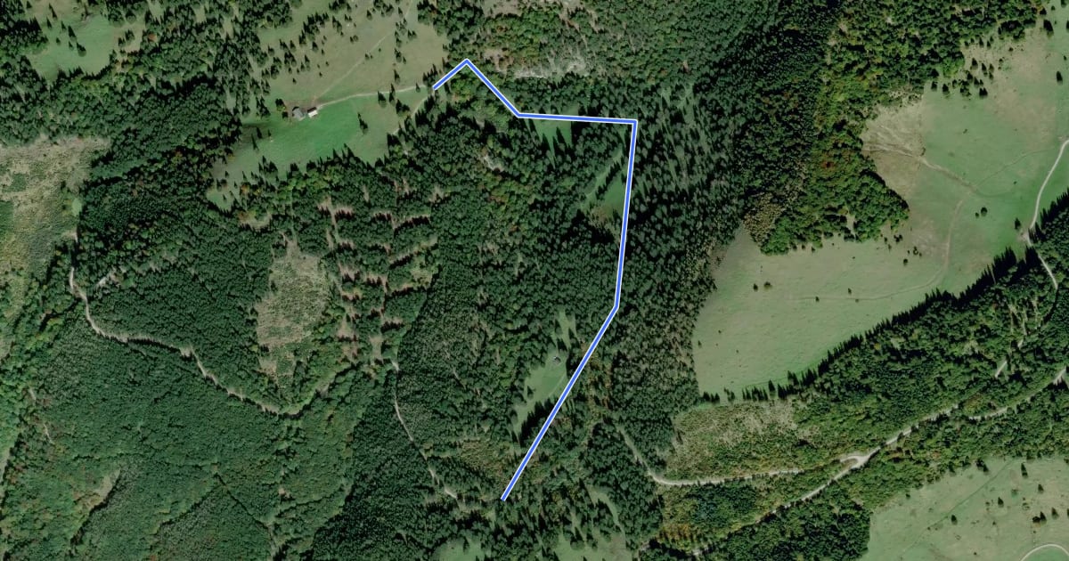 Маршрут Schlechinger Wanderweg 67 на спутниковом снимке
