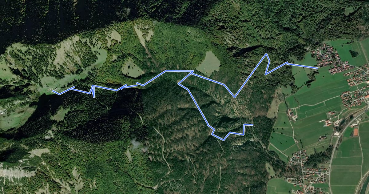 Маршрут Schlechinger Wanderweg 81 на спутниковом снимке