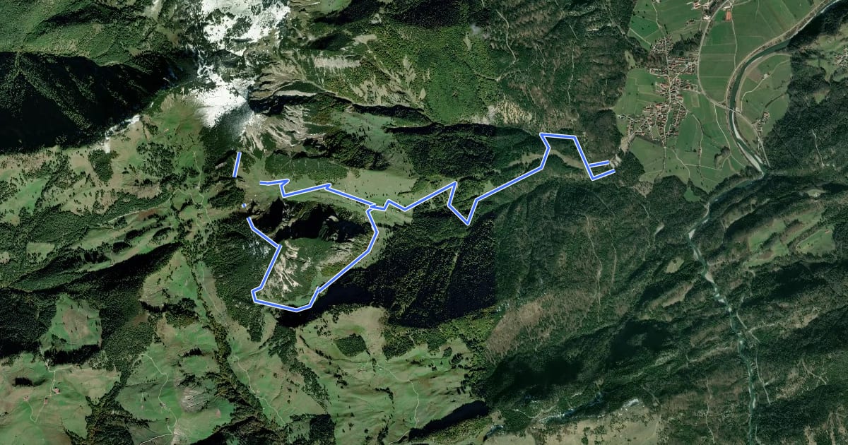 Маршрут Schlechinger Wanderweg 84 на спутниковом снимке