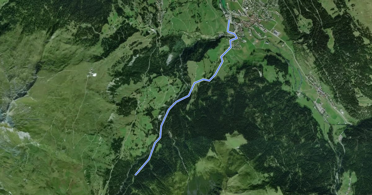 Маршрут Schletg Trail на спутниковом снимке