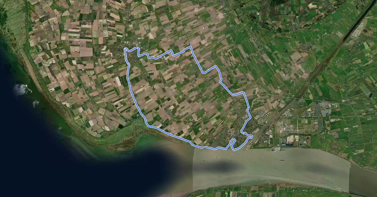 Маршрут Schleusenroute на спутниковом снимке