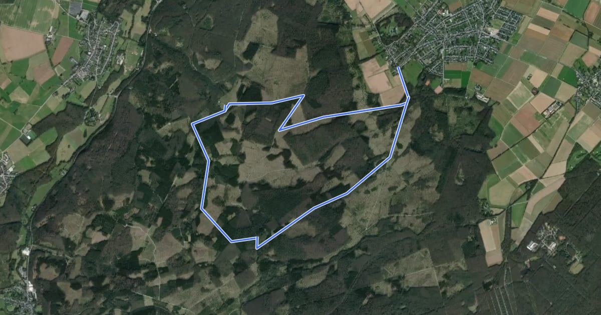Маршрут Schlich Rundweg 71 на спутниковом снимке