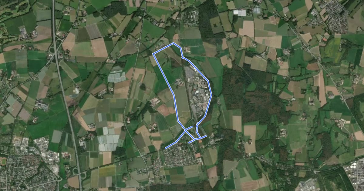 Маршрут Schloß Beck Rundweg A1 на спутниковом снимке