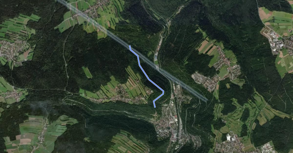 Маршрут Schloßbergweg - Rattenkönig на спутниковом снимке