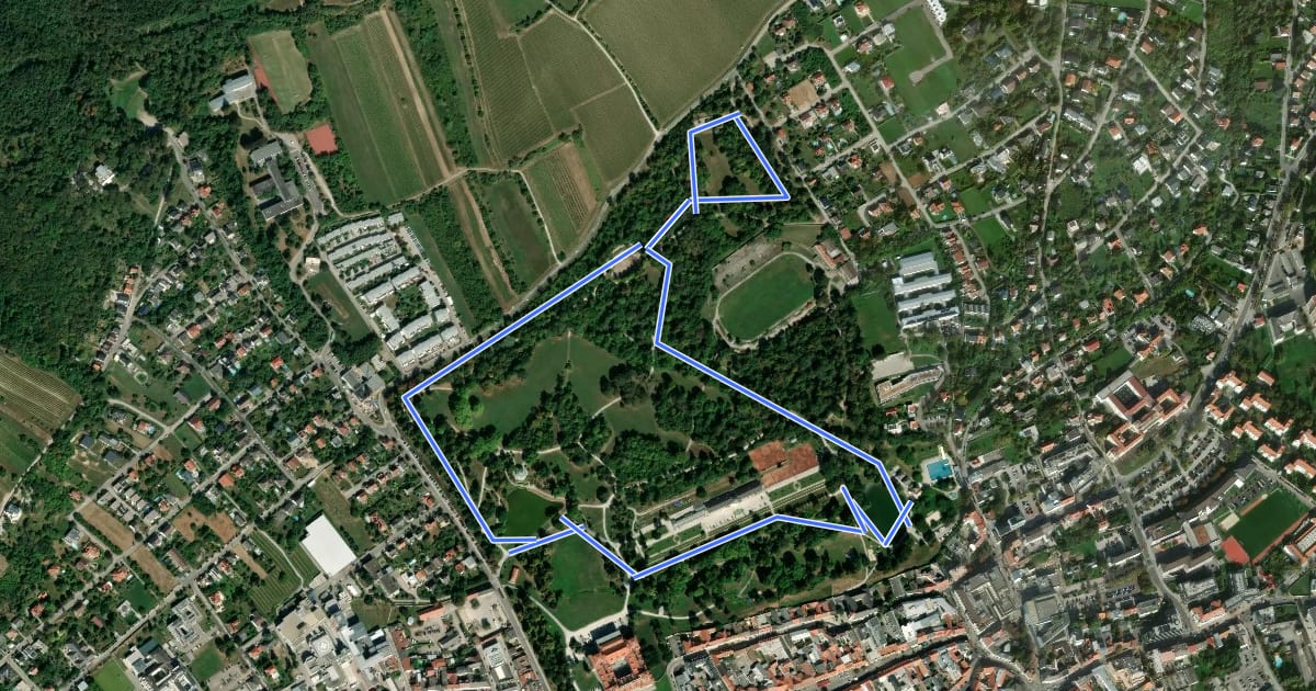 Маршрут Schloßpark (6) на спутниковом снимке
