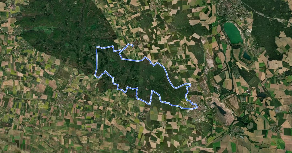 Маршрут Schloss Schöningen на спутниковом снимке