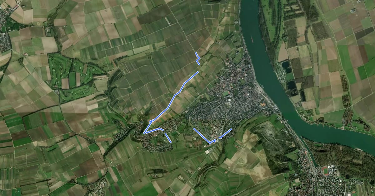 Маршрут Schloss Schwabsburg Weg на спутниковом снимке