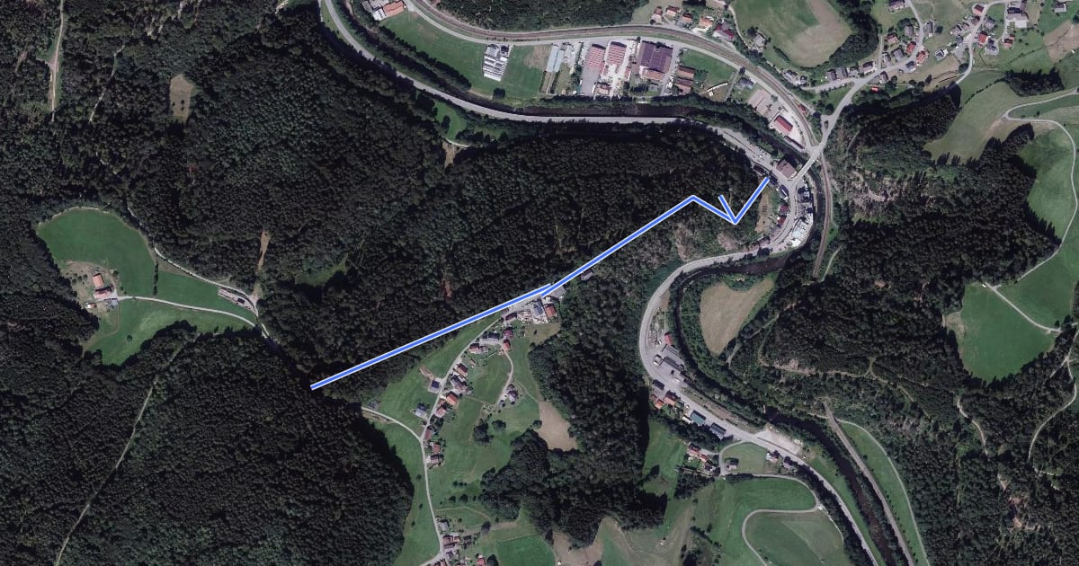 Маршрут Schlossbergwegle - Schwarzenberg Silberbergwegle на спутниковом снимке