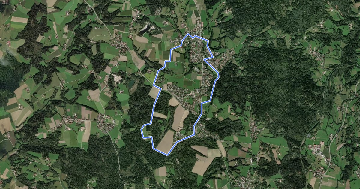 Маршрут Schlossrundweg на спутниковом снимке