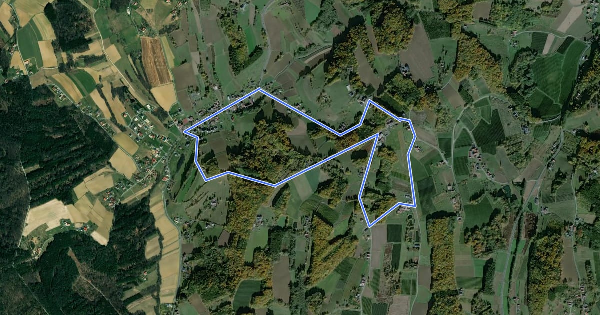 Маршрут Schmankerlrunde (Limbach) на спутниковом снимке