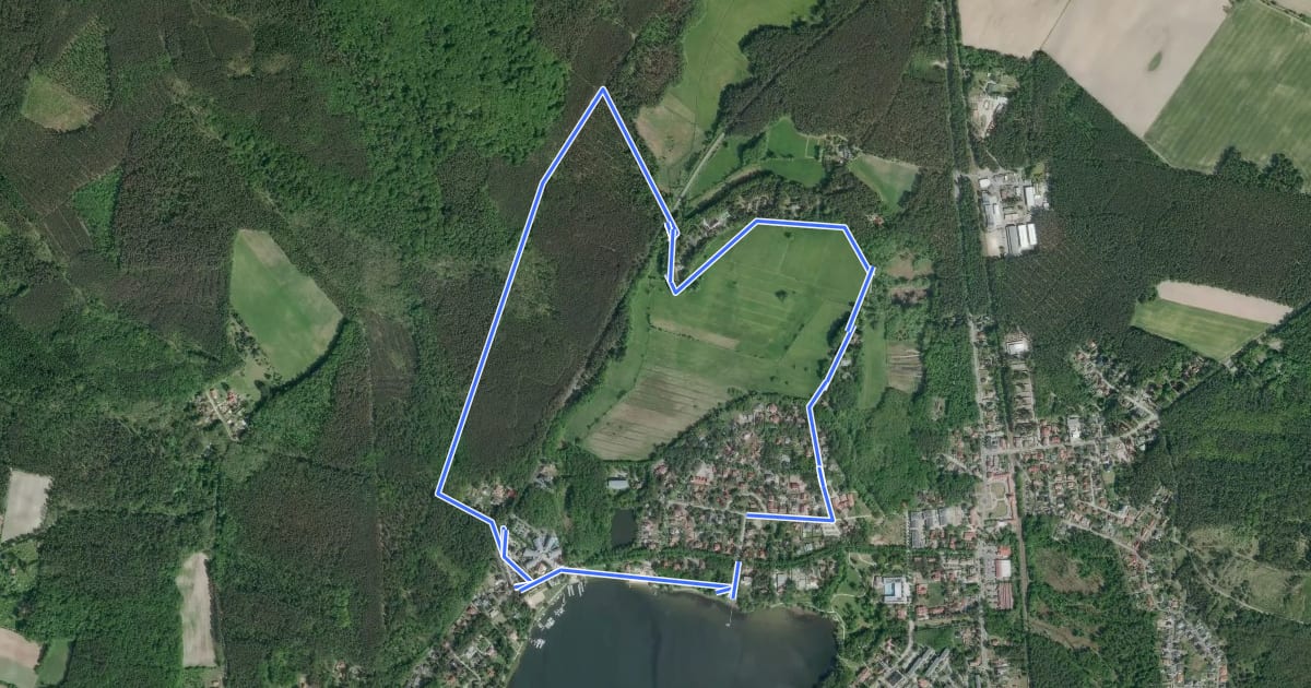 Маршрут Schmeling Rundweg на спутниковом снимке