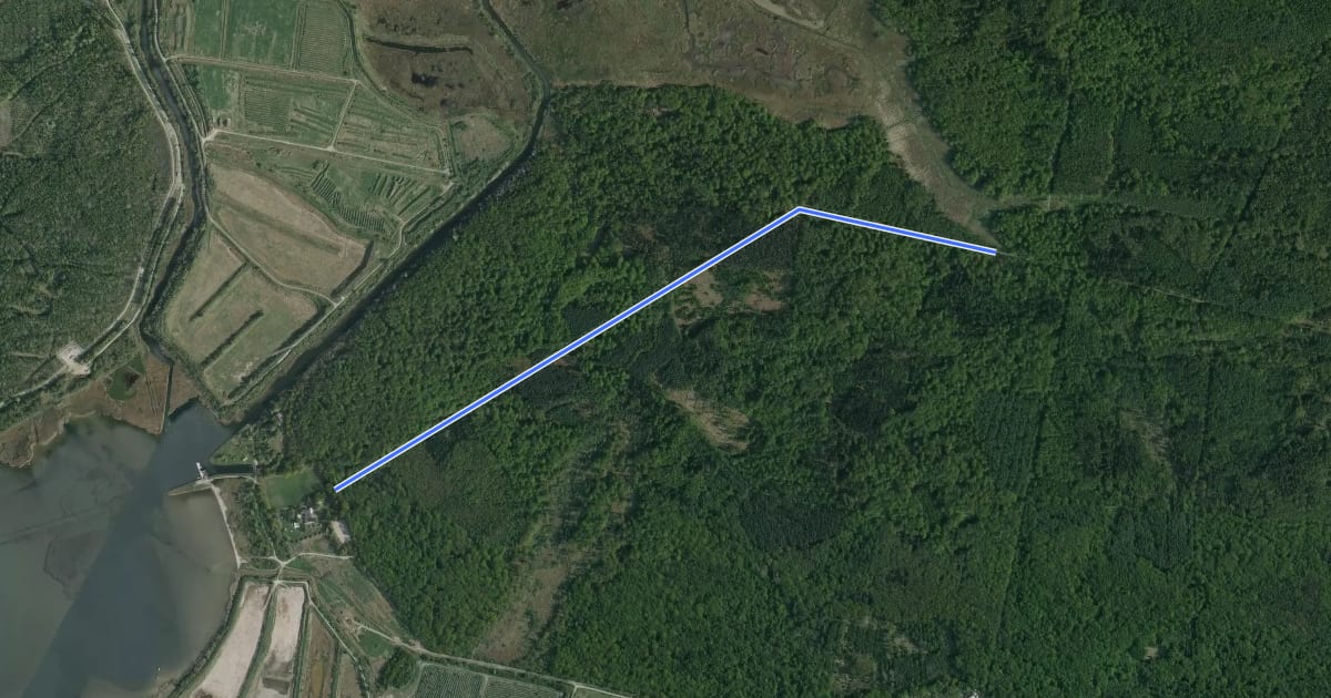 Маршрут Schnatermannweg на спутниковом снимке
