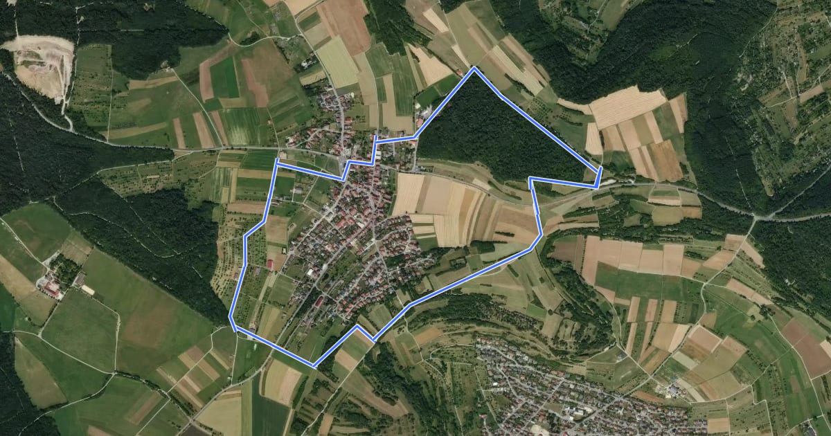 Маршрут Schneckenweg на спутниковом снимке
