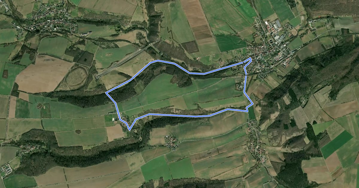 Маршрут Schnecktalweg на спутниковом снимке