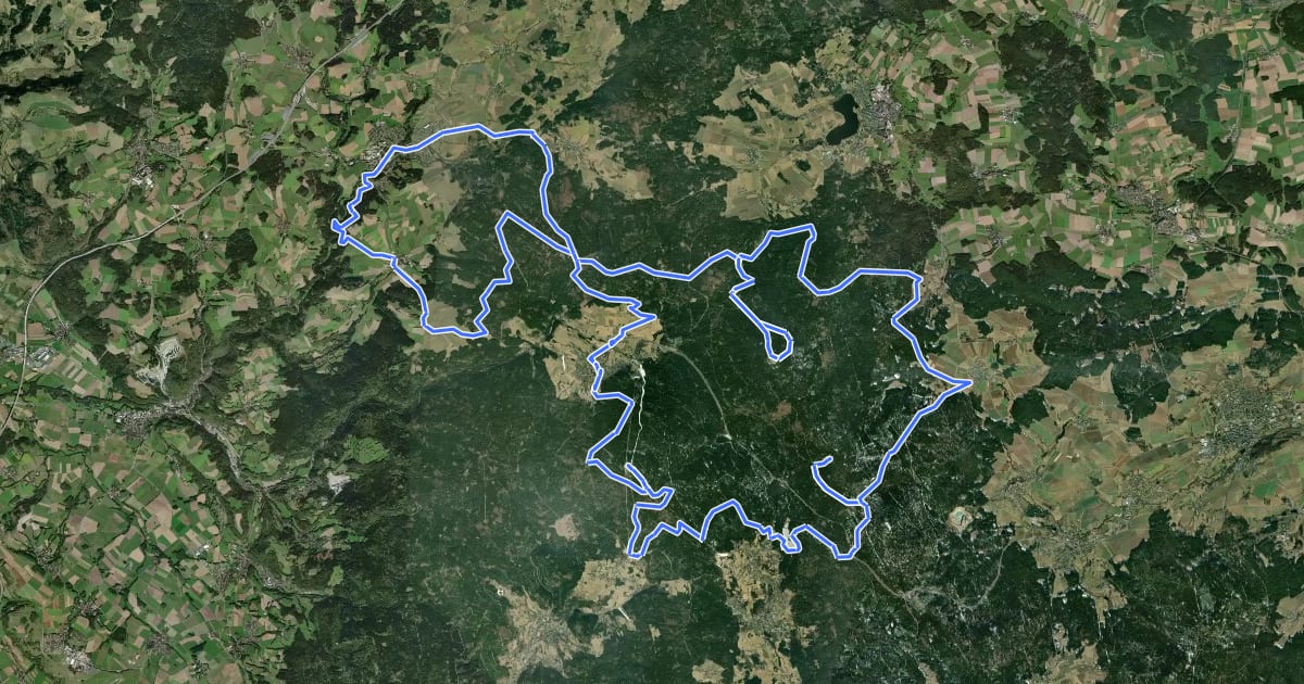 Маршрут Schneeberg на спутниковом снимке