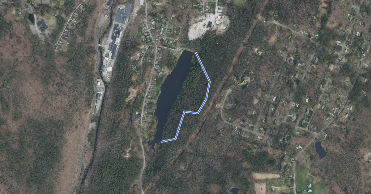 Маршрут Schofield Trail на спутниковом снимке