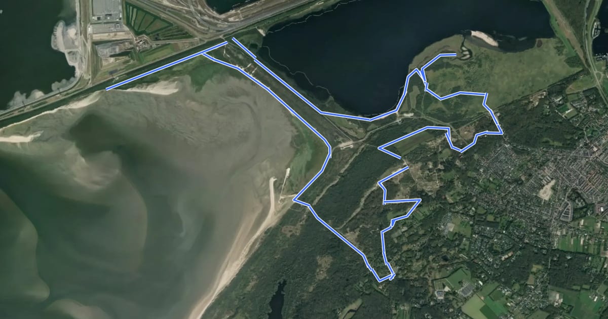 Маршрут Scholeksterroute на спутниковом снимке