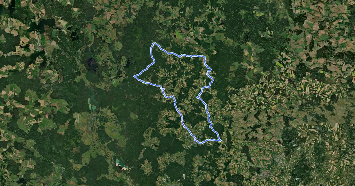 Маршрут Schrammel Radweg на спутниковом снимке