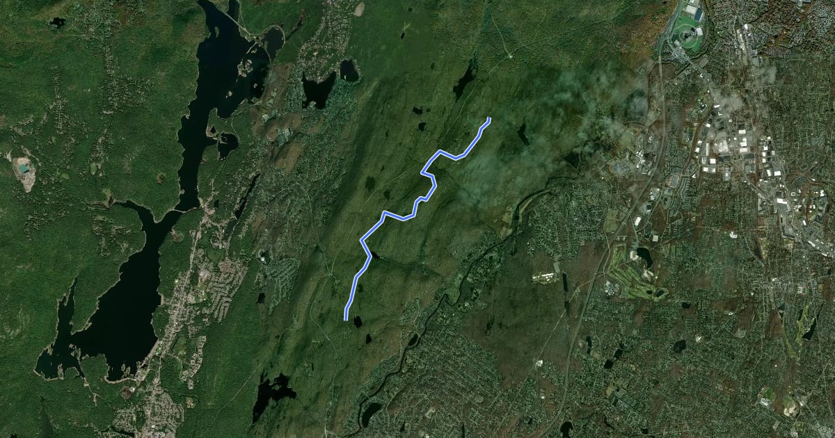 Маршрут Schuber Trail на спутниковом снимке