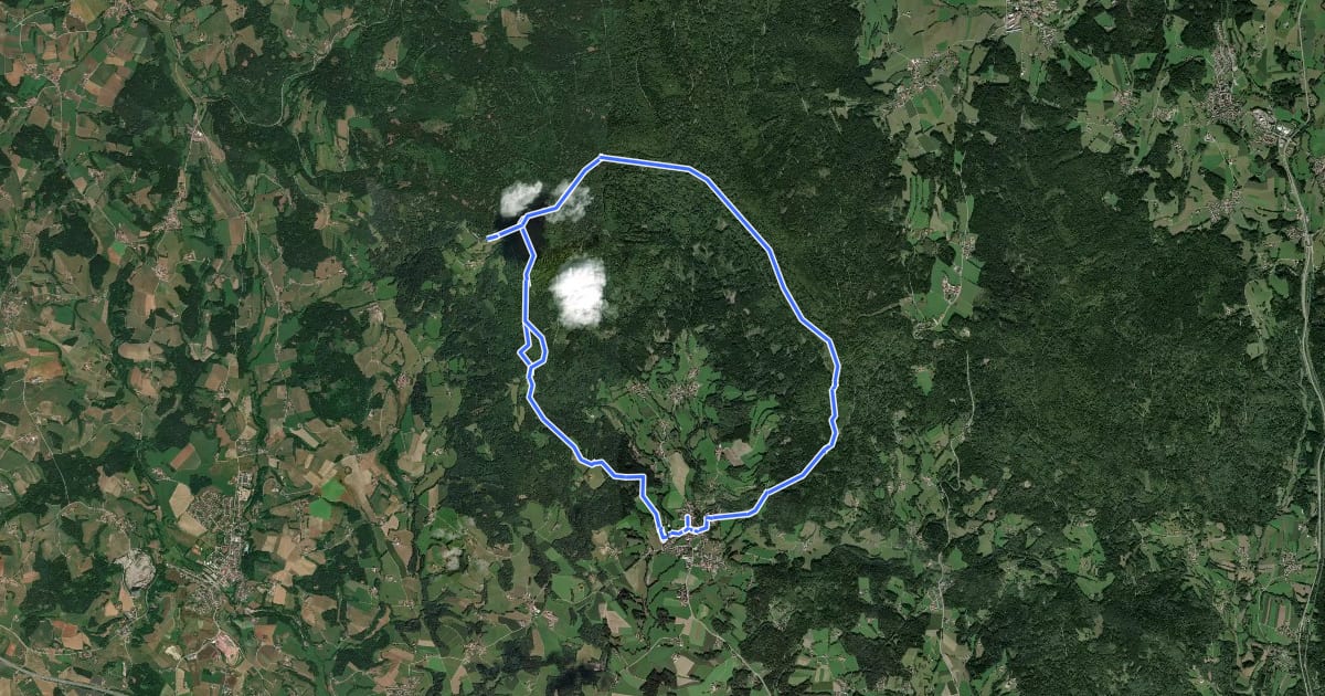 Маршрут Schuhfleckweg на спутниковом снимке