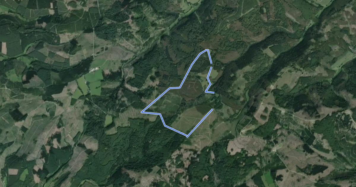Маршрут Schulweg Rundweg A6 - Über die Eisenstraße на спутниковом снимке