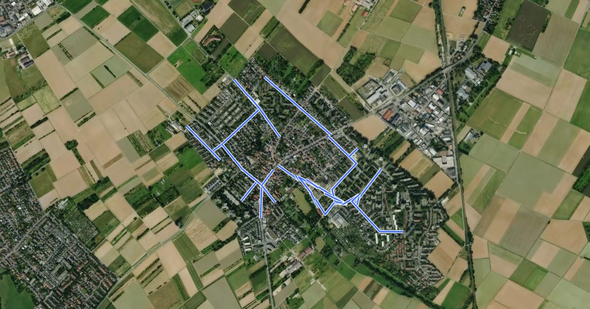Маршрут Schulwege 61449 Steinbach (Taunus) на спутниковом снимке