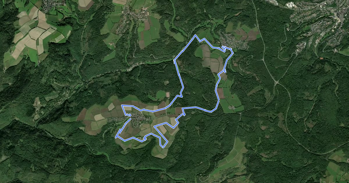 Маршрут Schwälbchen's Flug на спутниковом снимке