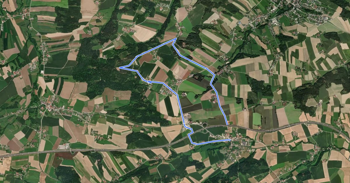 Маршрут Schwalbleckrundweg на спутниковом снимке