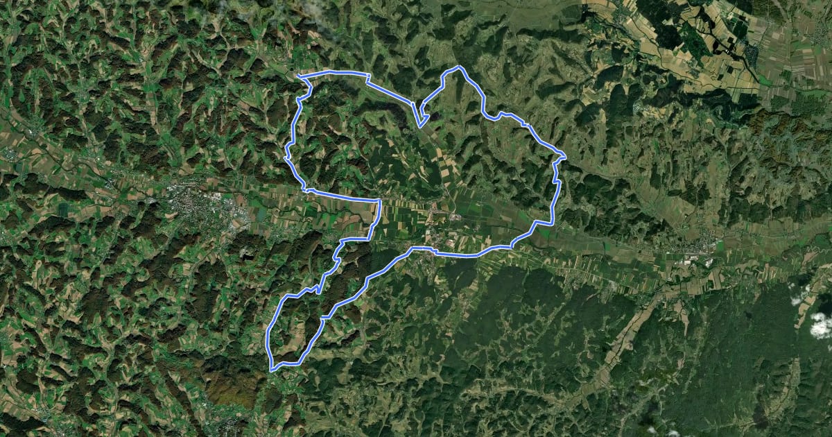 Маршрут Schwammerltour на спутниковом снимке