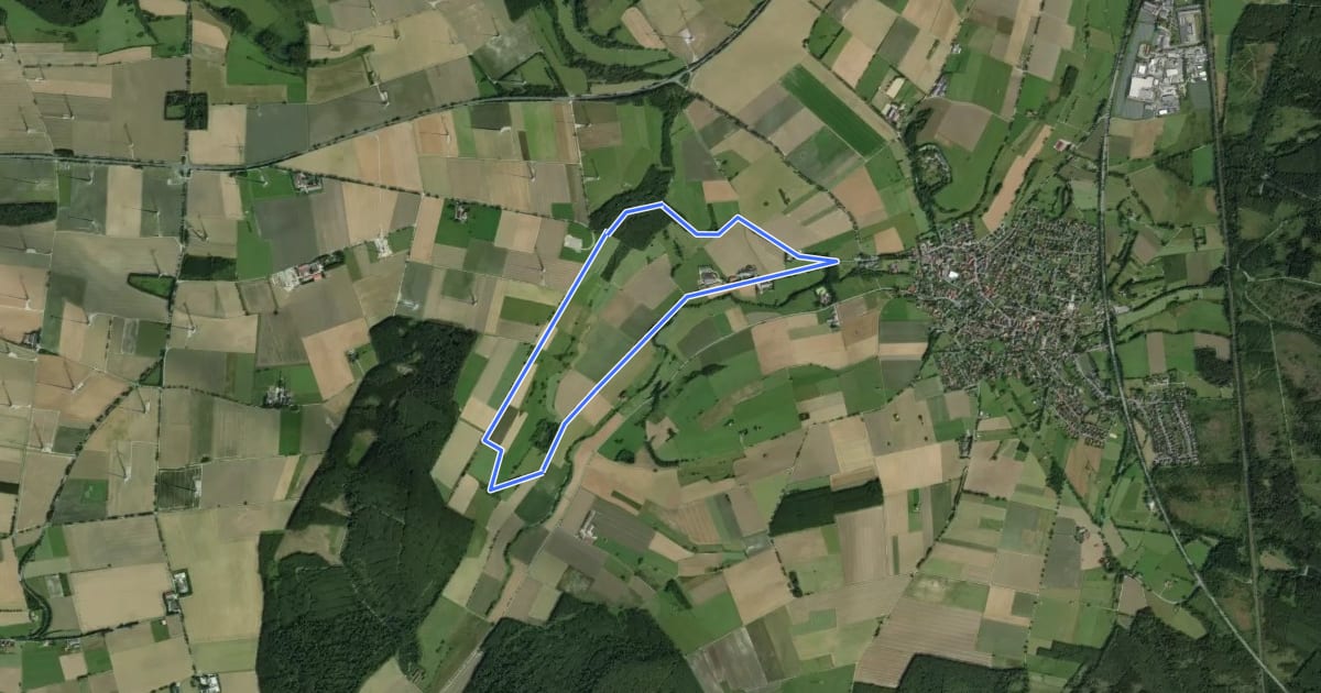 Маршрут Schwaney Rundweg A2 на спутниковом снимке