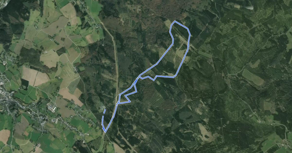 Маршрут Schwartenbergloipe 10km "grün" на спутниковом снимке