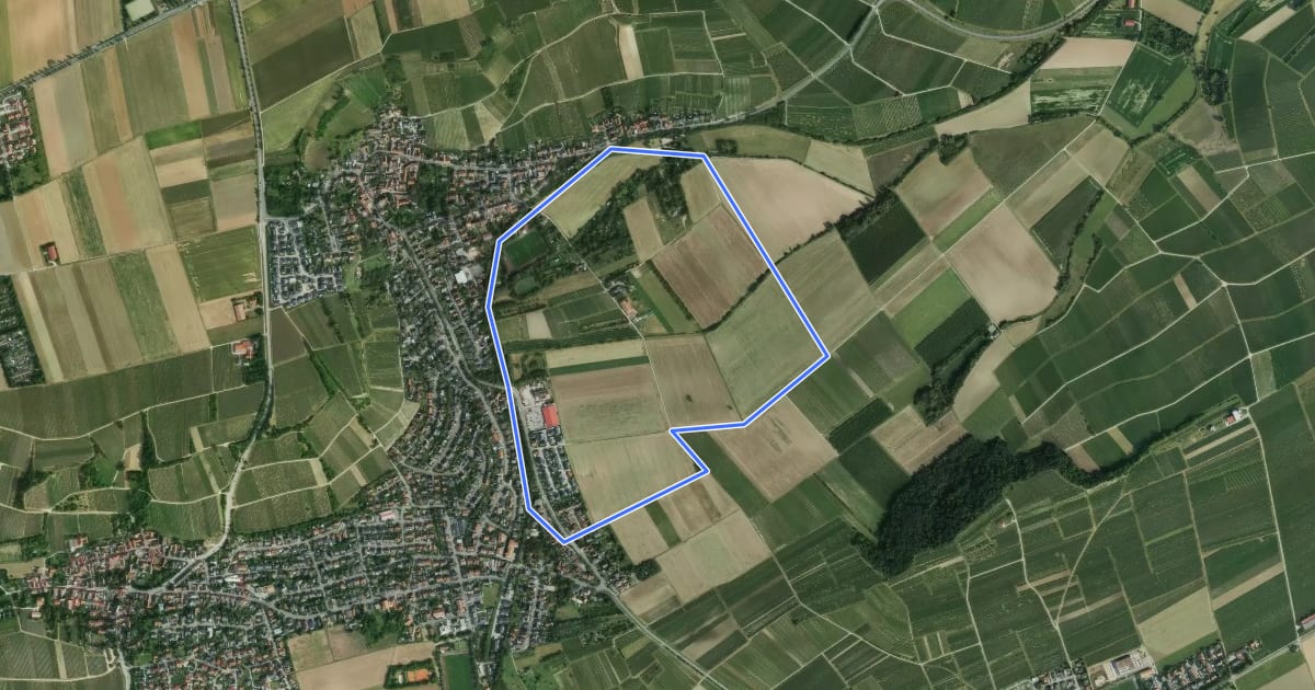 Маршрут Schwarzfelderweg на спутниковом снимке