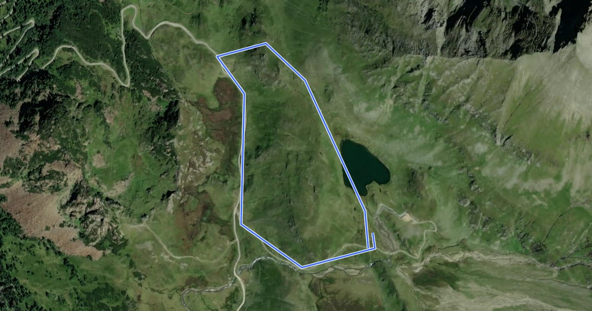 Маршрут Schwarzkarlsee Rundwanderweg на спутниковом снимке