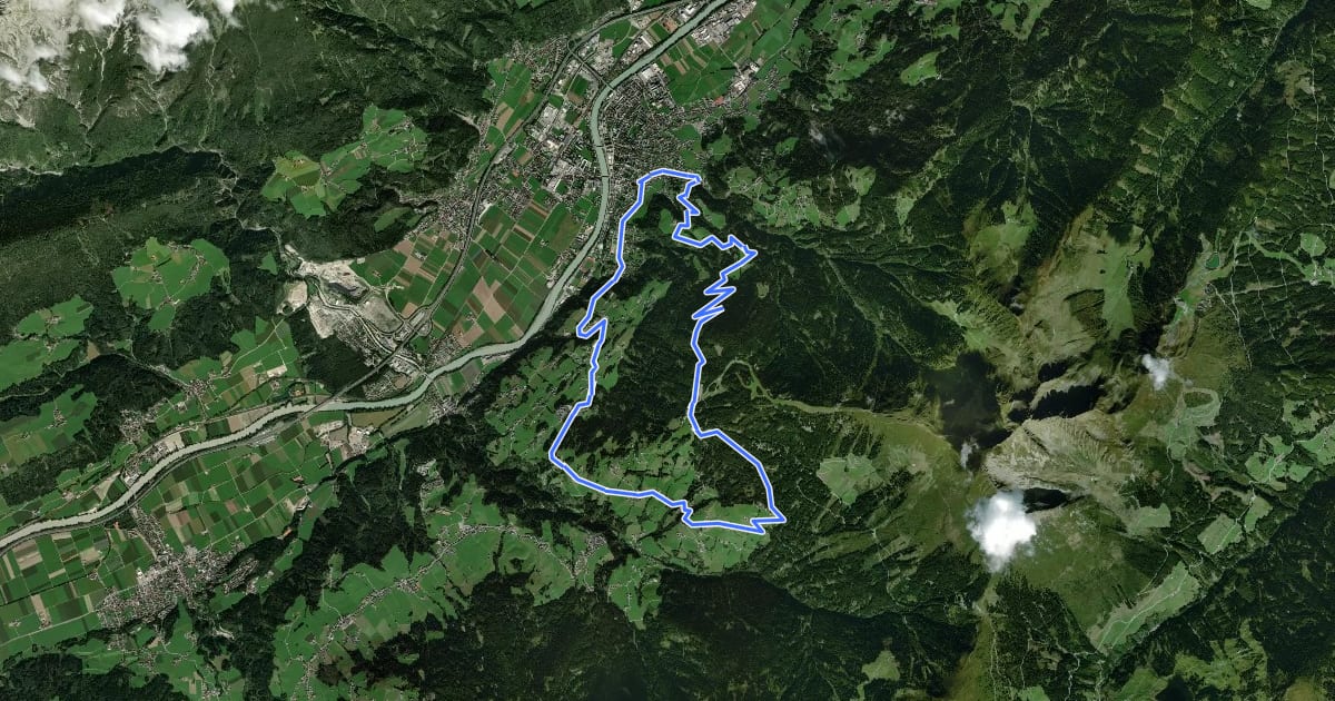 Маршрут Schwazer Panoramarunde Grafenast на спутниковом снимке