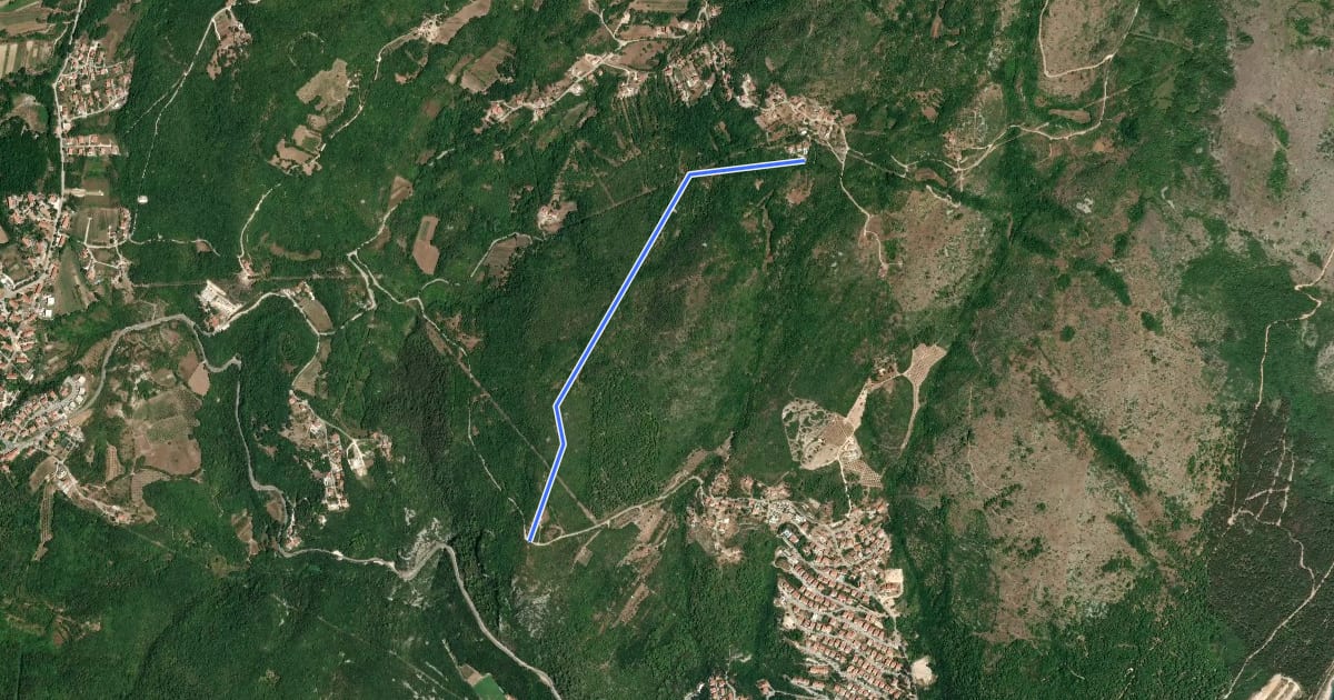 Маршрут SCORPION trail на спутниковом снимке