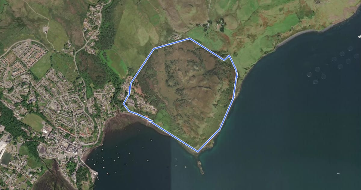Маршрут Scorrybreac Circuit на спутниковом снимке