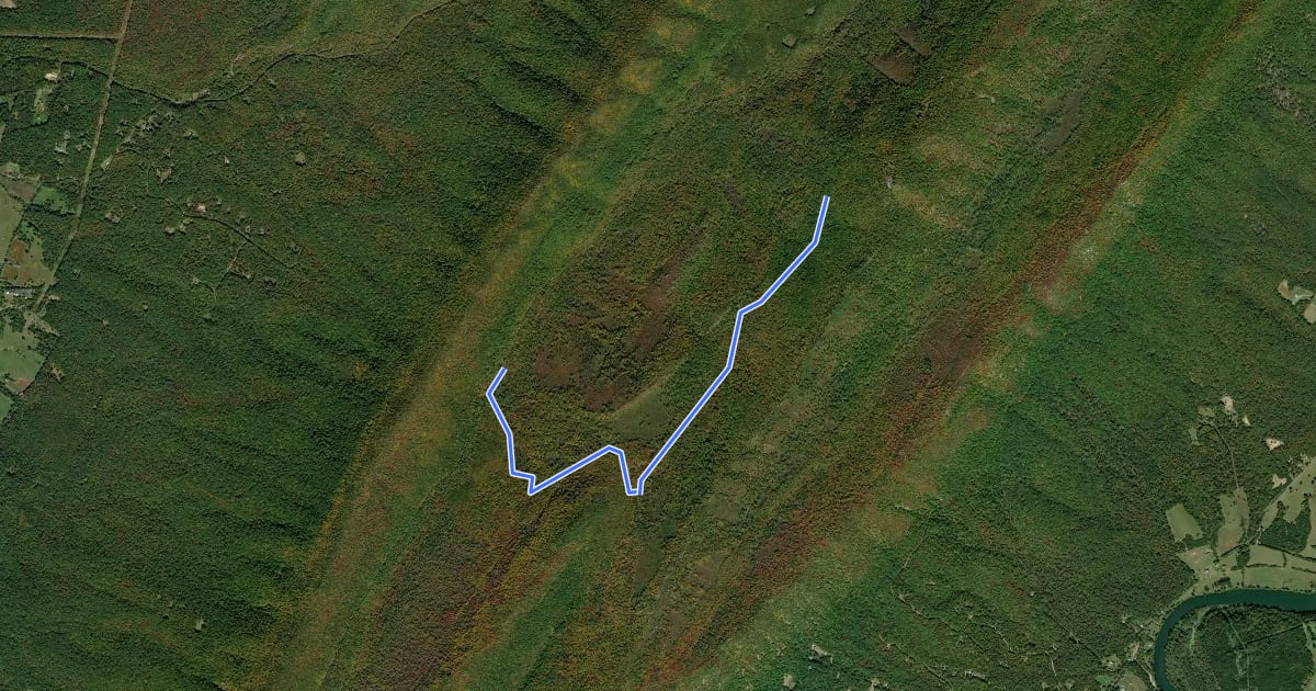 Маршрут Scothorn Gap Trail на спутниковом снимке