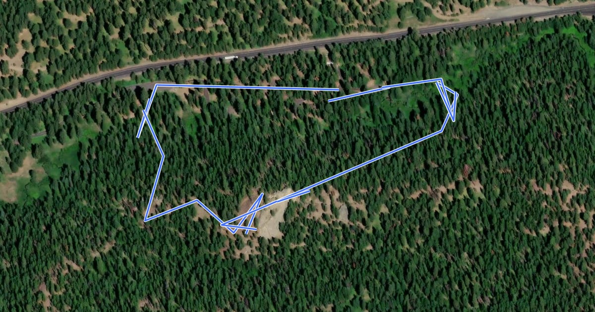 Маршрут Sculpture Rock Loop Trail на спутниковом снимке