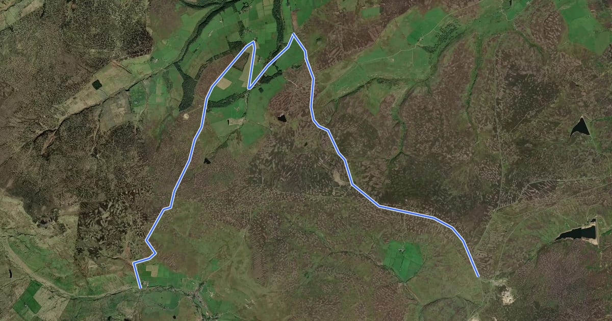 Маршрут Sea to Sea route на спутниковом снимке