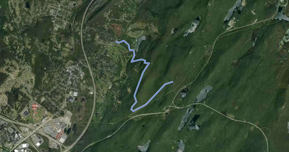 Маршрут Seasonal Long Path на спутниковом снимке