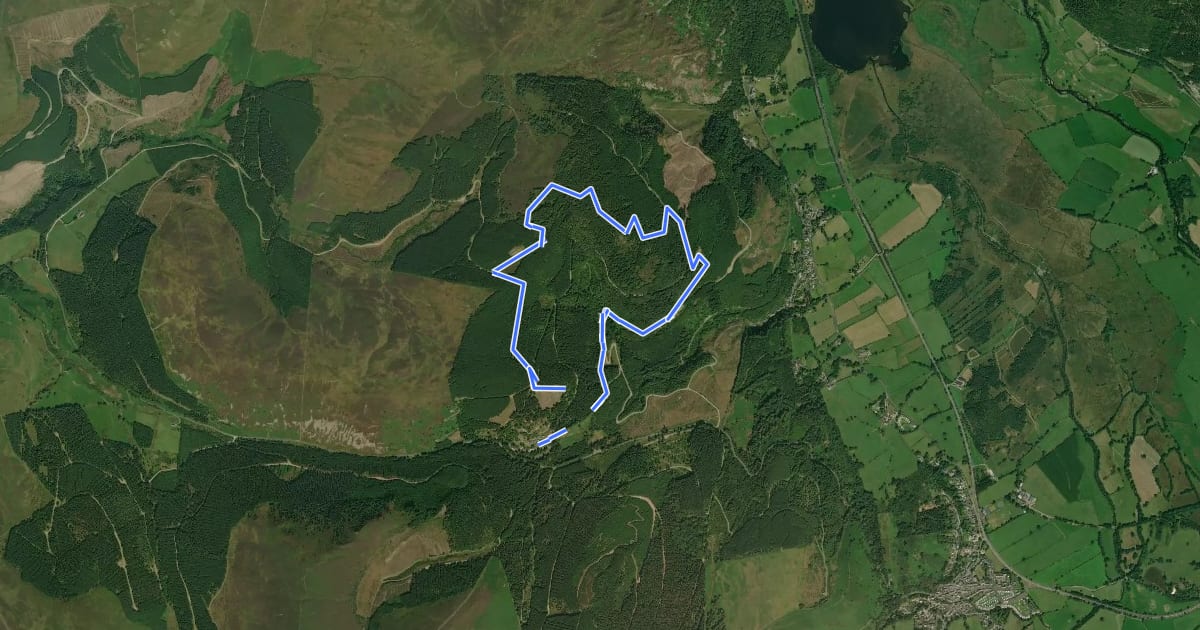 Маршрут Seat How Summit Trail на спутниковом снимке