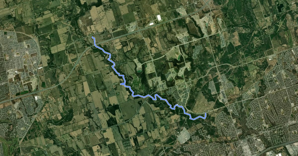 Маршрут Seaton Hiking Trail на спутниковом снимке