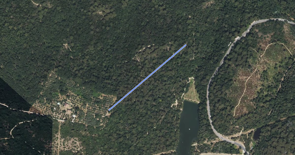 Маршрут Secret Trail на спутниковом снимке
