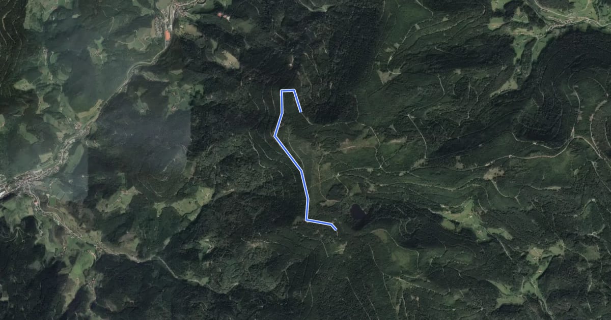 Маршрут See-Ebene Straße - Wildwies на спутниковом снимке