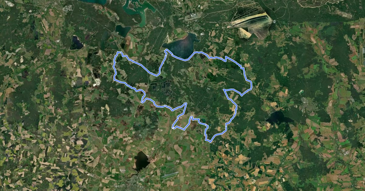 Маршрут Seeadlerrundweg на спутниковом снимке