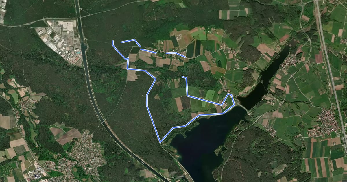 Маршрут Seebühler Rundweg на спутниковом снимке