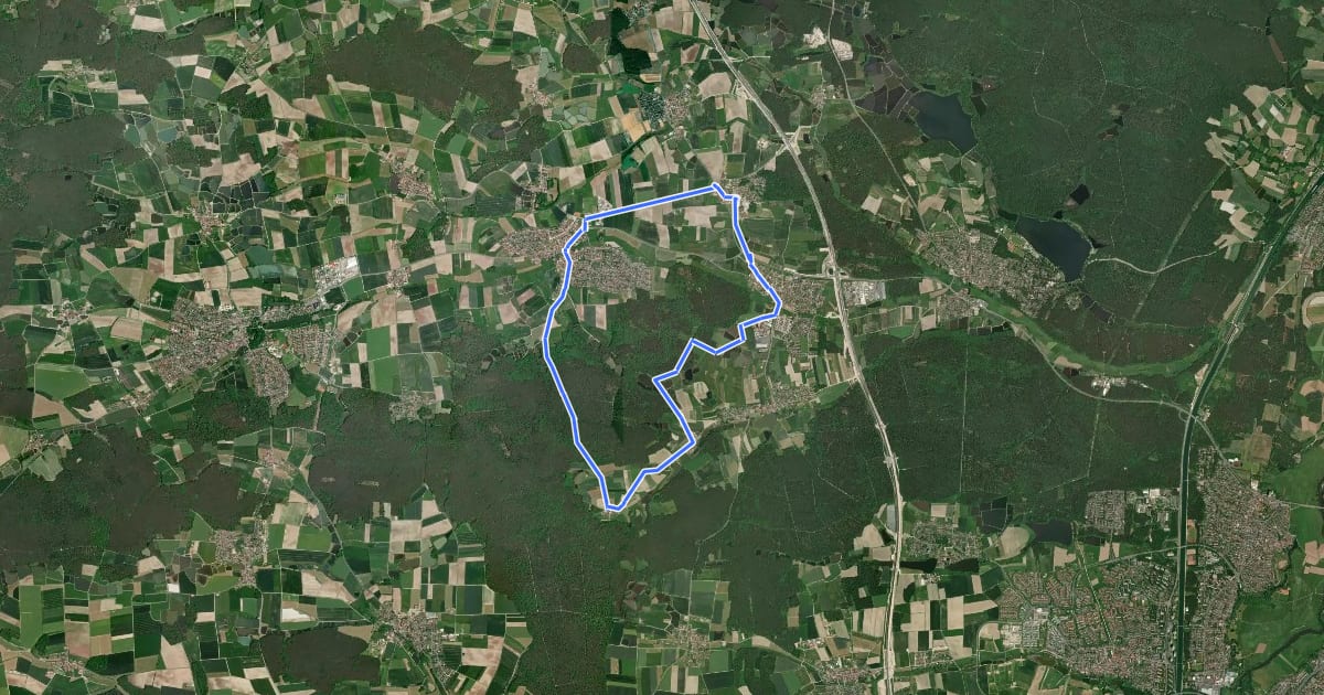 Маршрут Seebachgrund-Wanderweg на спутниковом снимке