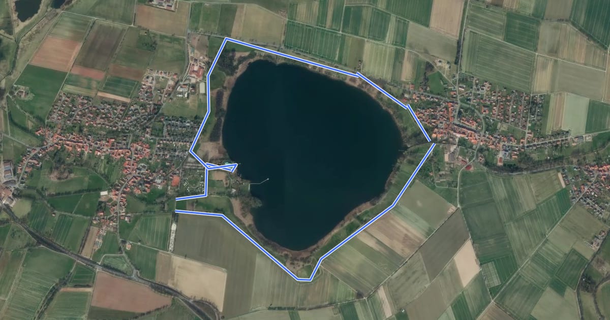 Маршрут Seeburger See-Rundweg на спутниковом снимке